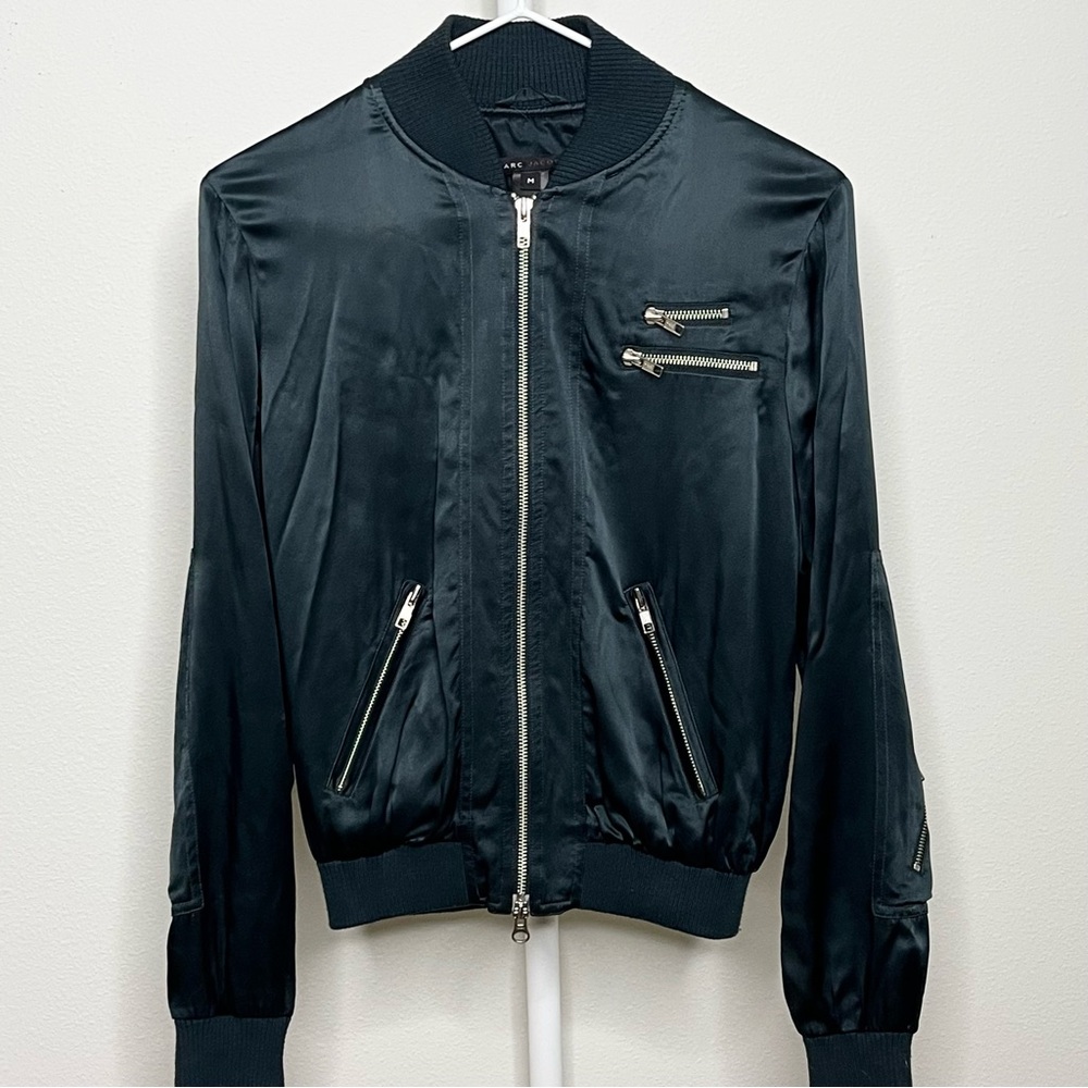 Vintage Marc Jacobs 100% Silk Bomber Jacket
